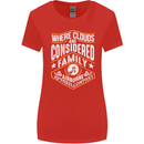 Skydiving Clouds Are Family Skydiver Womens Wider Cut T-Shirt Red