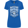 Skydiving Clouds Are Family Skydiver Womens Wider Cut T-Shirt Royal Blue