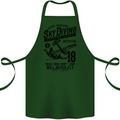 Skydiving Extreme Sports Skydiver Freefall Cotton Apron 100% Organic Forest Green