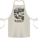 Skydiving Extreme Sports Skydiver Freefall Cotton Apron 100% Organic Natural