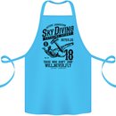 Skydiving Extreme Sports Skydiver Freefall Cotton Apron 100% Organic Turquoise