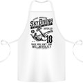 Skydiving Extreme Sports Skydiver Freefall Cotton Apron 100% Organic White