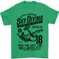 Skydiving Extreme Sports Skydiver Freefall Mens T-Shirt Cotton Gildan Irish Green