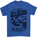 Skydiving Extreme Sports Skydiver Freefall Mens T-Shirt Cotton Gildan Royal Blue