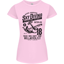 Skydiving Extreme Sports Skydiver Freefall Womens Petite Cut T-Shirt Light Pink