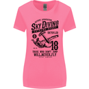 Skydiving Extreme Sports Skydiver Freefall Womens Wider Cut T-Shirt Azalea