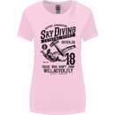 Skydiving Extreme Sports Skydiver Freefall Womens Wider Cut T-Shirt Light Pink