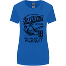Skydiving Extreme Sports Skydiver Freefall Womens Wider Cut T-Shirt Royal Blue