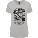 Skydiving Extreme Sports Skydiver Freefall Womens Wider Cut T-Shirt Sports Grey