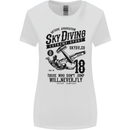 Skydiving Extreme Sports Skydiver Freefall Womens Wider Cut T-Shirt White