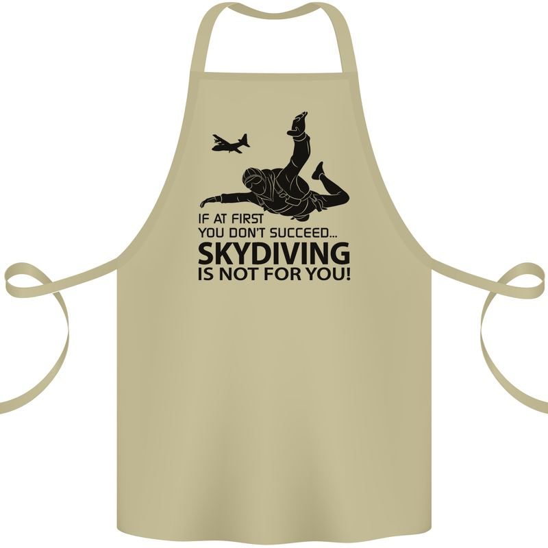 Skydiving Is Not for You Skydive Skydiver Cotton Apron 100% Organic Khaki