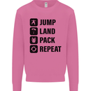 Skydiving Jump Land Pack Funny Skydiver Mens Sweatshirt Jumper Azalea