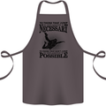 Skydiving No Explanation Freefall Funny Cotton Apron 100% Organic Dark Grey