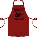 Skydiving No Explanation Freefall Funny Cotton Apron 100% Organic Maroon