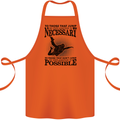Skydiving No Explanation Freefall Funny Cotton Apron 100% Organic Orange