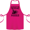 Skydiving No Explanation Freefall Funny Cotton Apron 100% Organic Pink