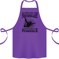 Skydiving No Explanation Freefall Funny Cotton Apron 100% Organic Purple