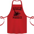 Skydiving No Explanation Freefall Funny Cotton Apron 100% Organic Red