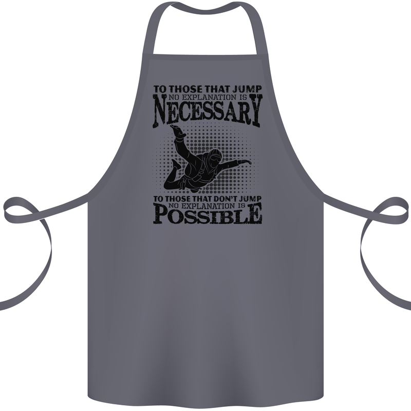 Skydiving No Explanation Freefall Funny Cotton Apron 100% Organic Steel