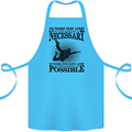 Skydiving No Explanation Freefall Funny Cotton Apron 100% Organic Turquoise