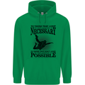 Skydiving No Explanation Freefall Funny Mens 80% Cotton Hoodie Irish Green