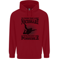 Skydiving No Explanation Freefall Funny Mens 80% Cotton Hoodie Red