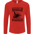 Skydiving No Explanation Freefall Funny Mens Long Sleeve T-Shirt Red