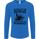 Skydiving No Explanation Freefall Funny Mens Long Sleeve T-Shirt Royal Blue