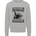Skydiving No Explanation Freefall Funny Mens Sweatshirt Jumper White