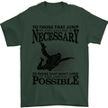 Skydiving No Explanation Freefall Funny Mens T-Shirt Cotton Gildan Forest Green