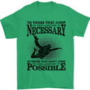 Skydiving No Explanation Freefall Funny Mens T-Shirt Cotton Gildan Irish Green