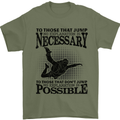 Skydiving No Explanation Freefall Funny Mens T-Shirt Cotton Gildan Military Green
