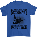 Skydiving No Explanation Freefall Funny Mens T-Shirt Cotton Gildan Royal Blue