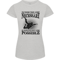 Skydiving No Explanation Freefall Funny Womens Petite Cut T-Shirt Sports Grey