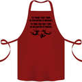 Skydiving No Explanation Freefall Paras Cotton Apron 100% Organic Maroon