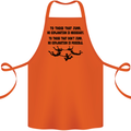 Skydiving No Explanation Freefall Paras Cotton Apron 100% Organic Orange