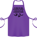 Skydiving No Explanation Freefall Paras Cotton Apron 100% Organic Purple