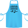 Skydiving No Explanation Freefall Paras Cotton Apron 100% Organic Turquoise
