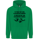 Skydiving No Explanation Freefall Paras Mens 80% Cotton Hoodie Irish Green
