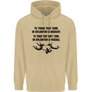 Skydiving No Explanation Freefall Paras Mens 80% Cotton Hoodie Sand