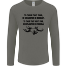 Skydiving No Explanation Freefall Paras Mens Long Sleeve T-Shirt Charcoal