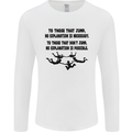 Skydiving No Explanation Freefall Paras Mens Long Sleeve T-Shirt White