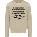 Skydiving No Explanation Freefall Paras Mens Sweatshirt Jumper Sand