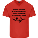 Skydiving No Explanation Freefall Paras Mens V-Neck Cotton T-Shirt Red