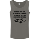 Skydiving No Explanation Freefall Paras Mens Vest Tank Top Charcoal