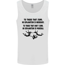 Skydiving No Explanation Freefall Paras Mens Vest Tank Top White