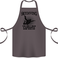 Skydiving Parachute & Balls Skydiver Funny Cotton Apron 100% Organic Dark Grey