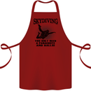 Skydiving Parachute & Balls Skydiver Funny Cotton Apron 100% Organic Maroon