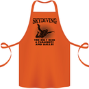 Skydiving Parachute & Balls Skydiver Funny Cotton Apron 100% Organic Orange