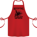 Skydiving Parachute & Balls Skydiver Funny Cotton Apron 100% Organic Red